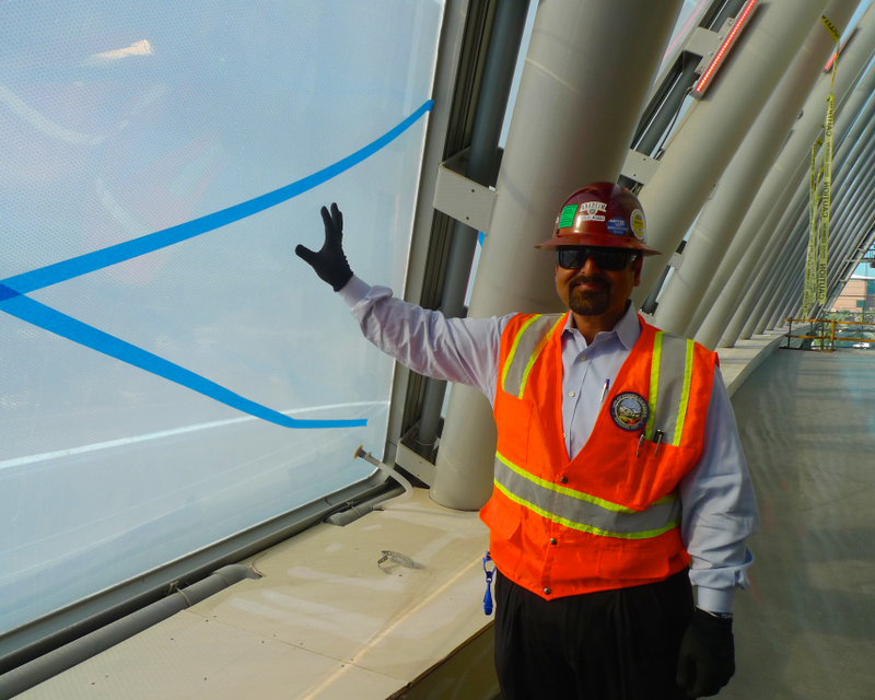 Illustration for article titled A Tour of the Futuristic Roof on California's High-Speed Rail Station